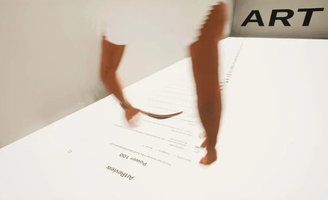 Screenshot from Art and the Mammoth in the Room, 2023