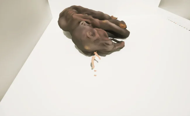 Screenshot from Art and the Mammoth in the Room, 2023