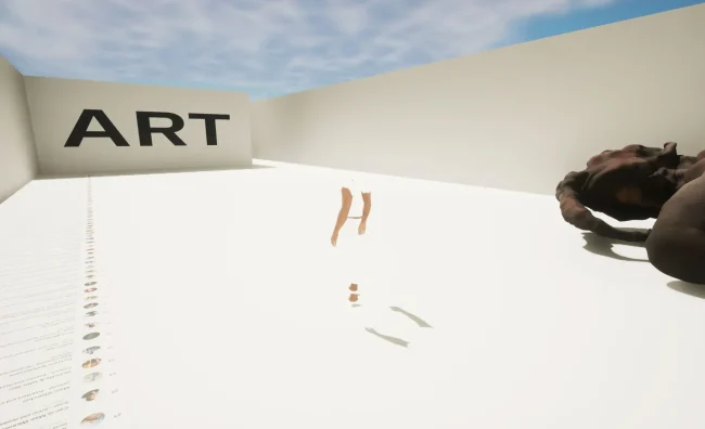 Screenshot from Art and the Mammoth in the Room, 2023