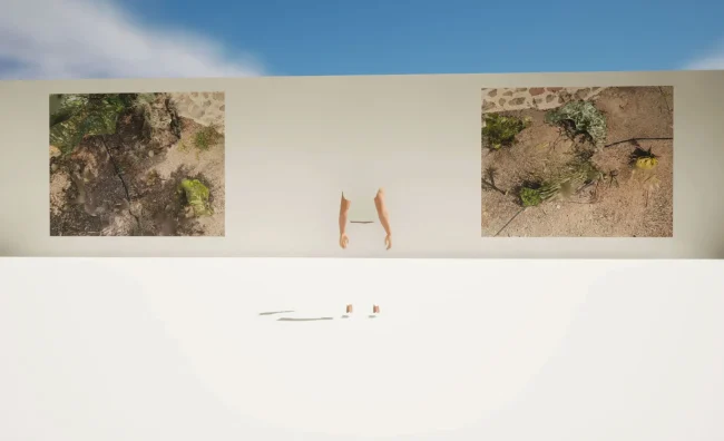 Timothy Simmons, virtual exhibition 2023 - space 5.03 - The old course landscaping