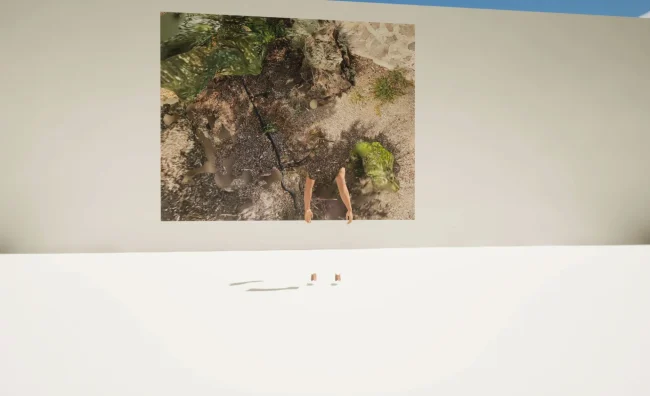 Timothy Simmons, virtual exhibition 2023 - space 5.04 - The old course landscaping