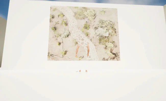 Timothy Simmons, virtual exhibition 2023 - space 5.06 - The old course landscaping