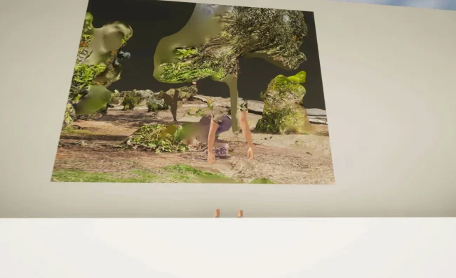 Timothy Simmons, virtual exhibition 2023 - space 5.07 - The old course landscaping