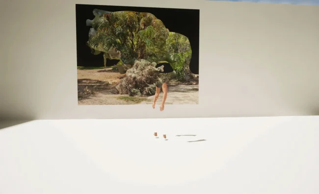 Timothy Simmons, virtual exhibition 2023 - space 5.10 - The old course landscaping