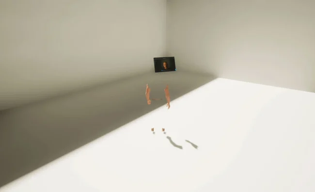 Timothy Simmons, virtual exhibition 2023 - space 6-2.01 - Self portrait as a video game asset